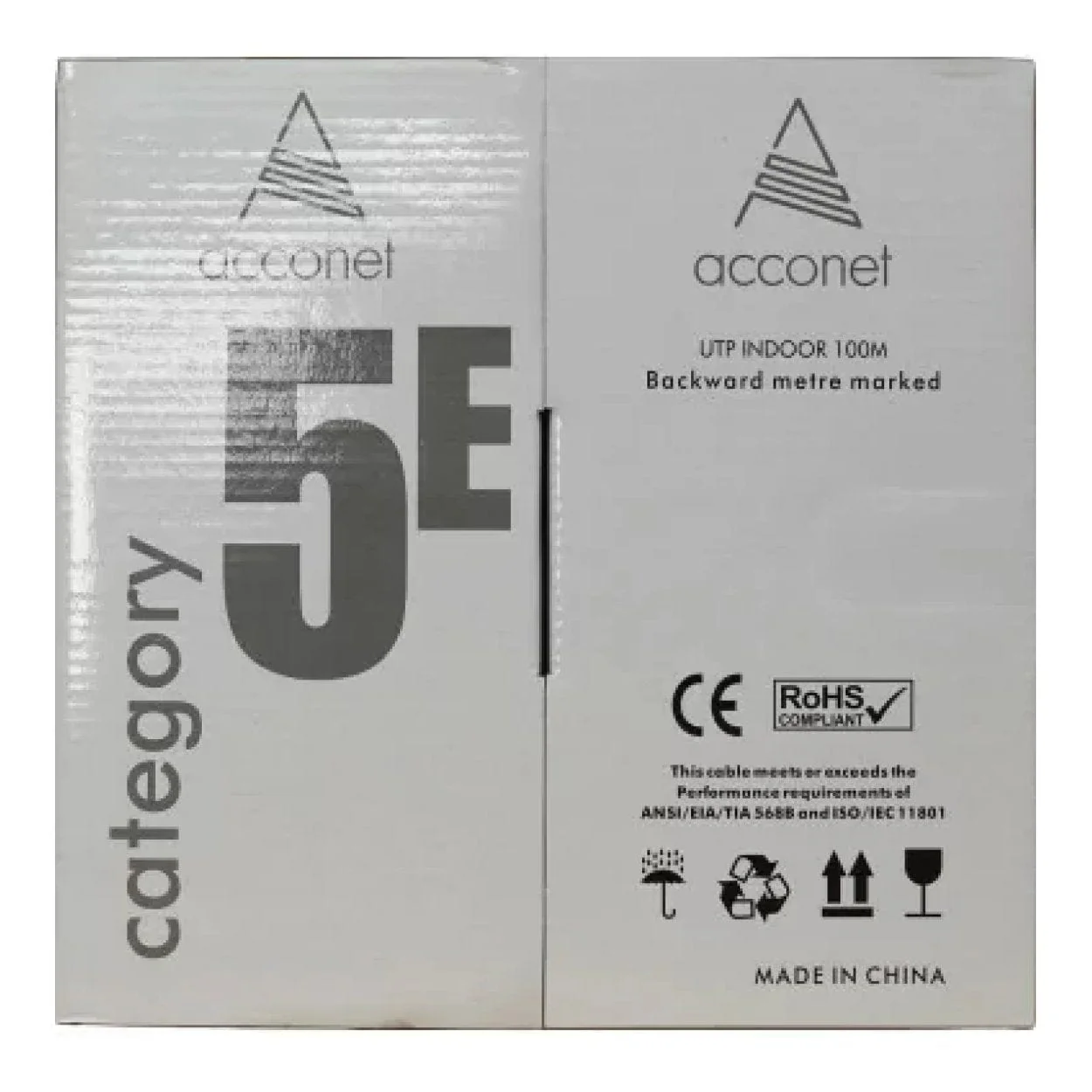 Acconet CAT5e UTP Pull Box Cable 100m White CAT5-100-GEN-SC - Image 2