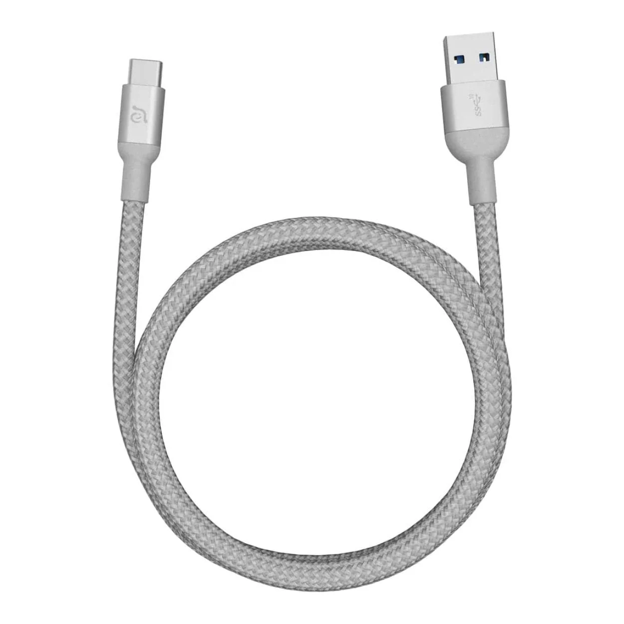 Adam Elements CASA M100+ Type-C to Type-A Charging Cable 1m Silver ACBADM100PSL - Image 2