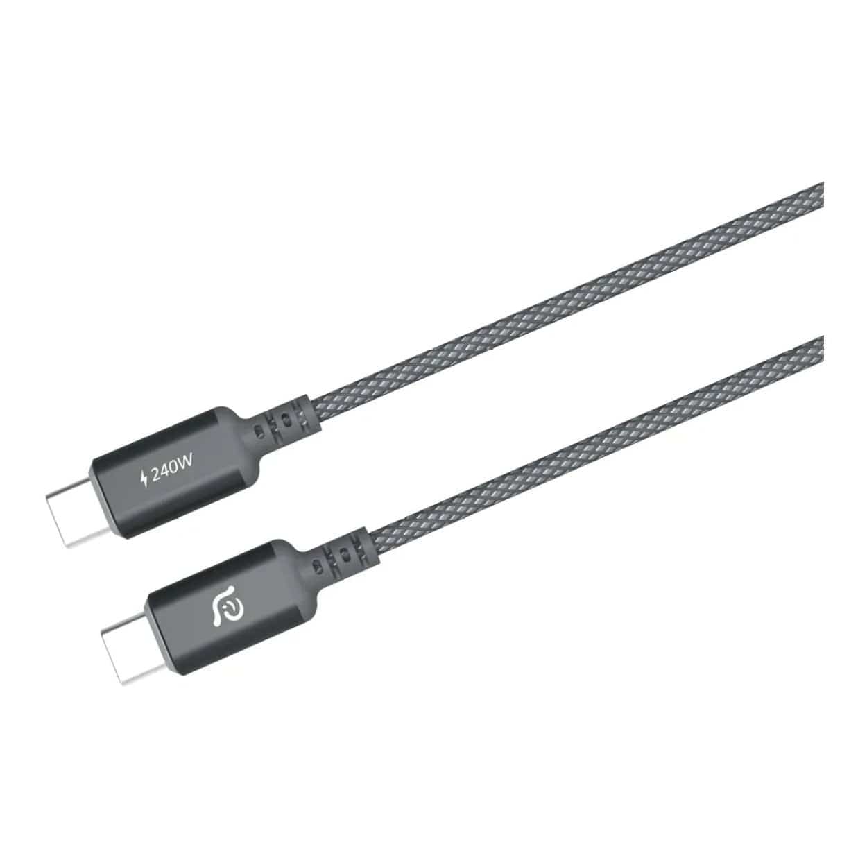 Adam Elements CASA P120 Type-C Male to Male Braided Cable 1.2m Grey ACBADP120GY - Image 4
