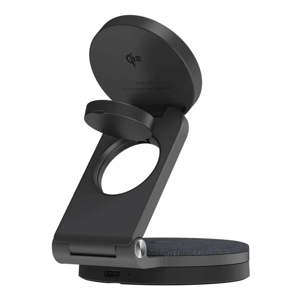 Adam Elements Mag 360 Qi2 3-in-1 Foldable Travel Charging Station Grey APAADMAG360GY - Image 2