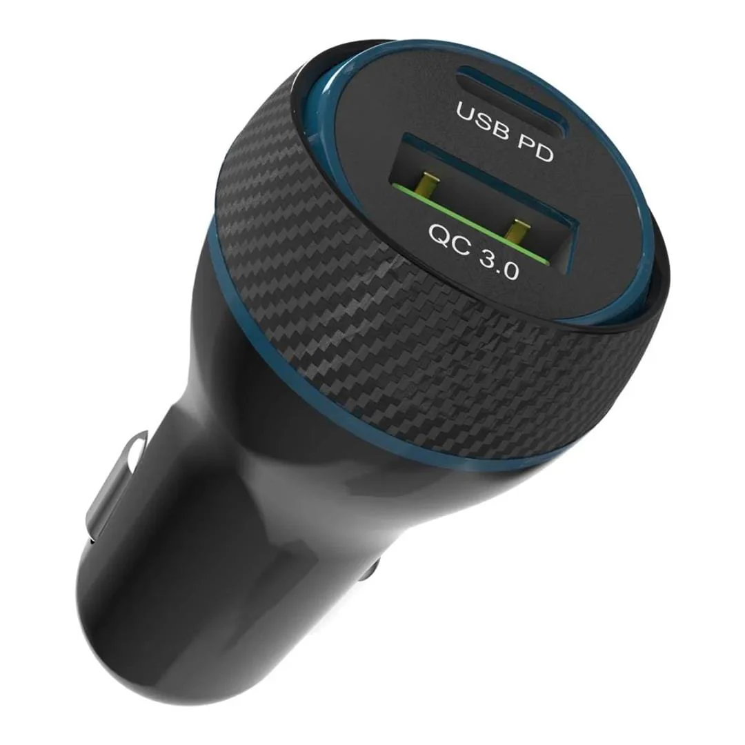 Adam Elements OMNIA C1+ 2-in-1 45W Universal Car Charger Black APAADC1PBK