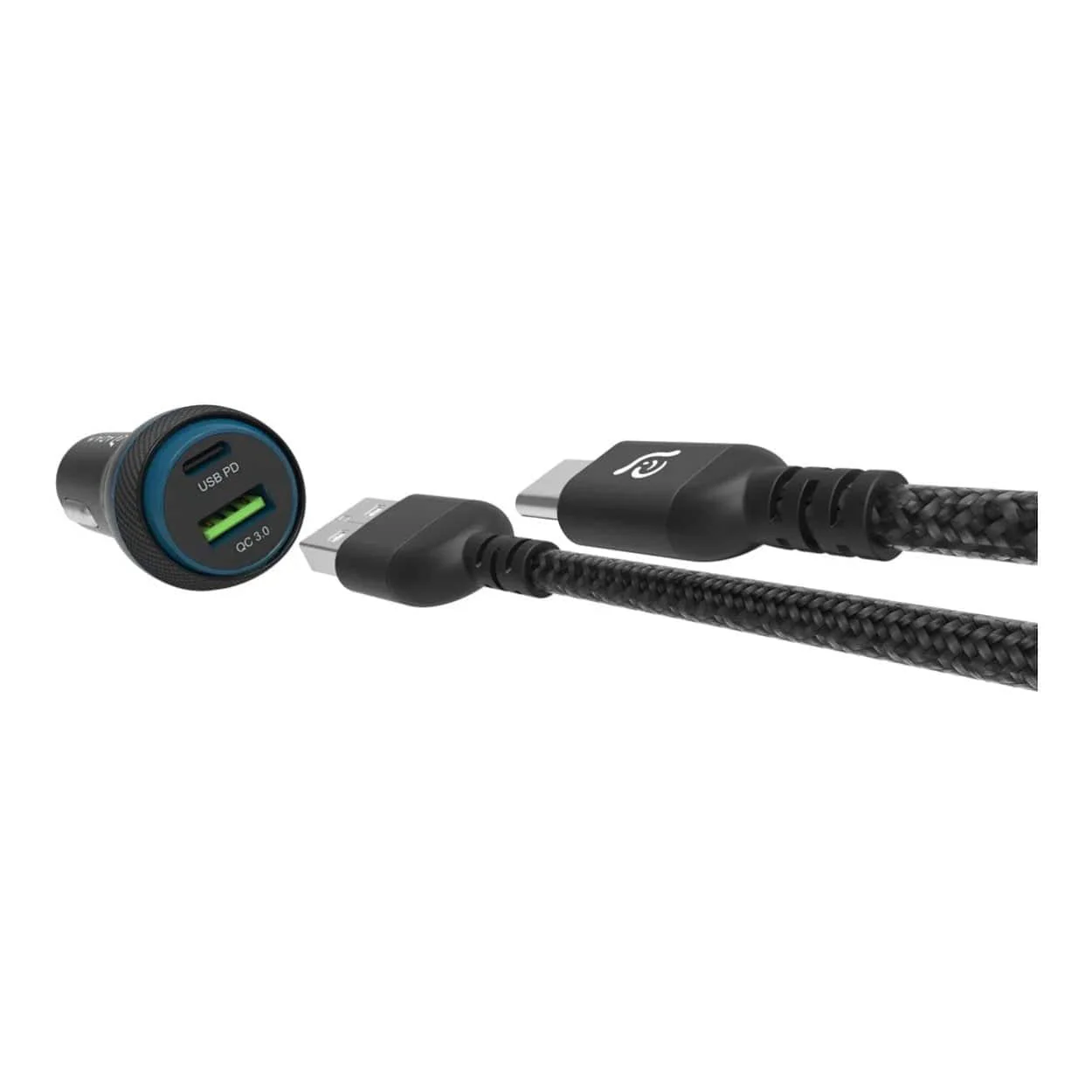 Adam Elements OMNIA C1+ 2-in-1 45W Universal Car Charger Black APAADC1PBK - Image 4