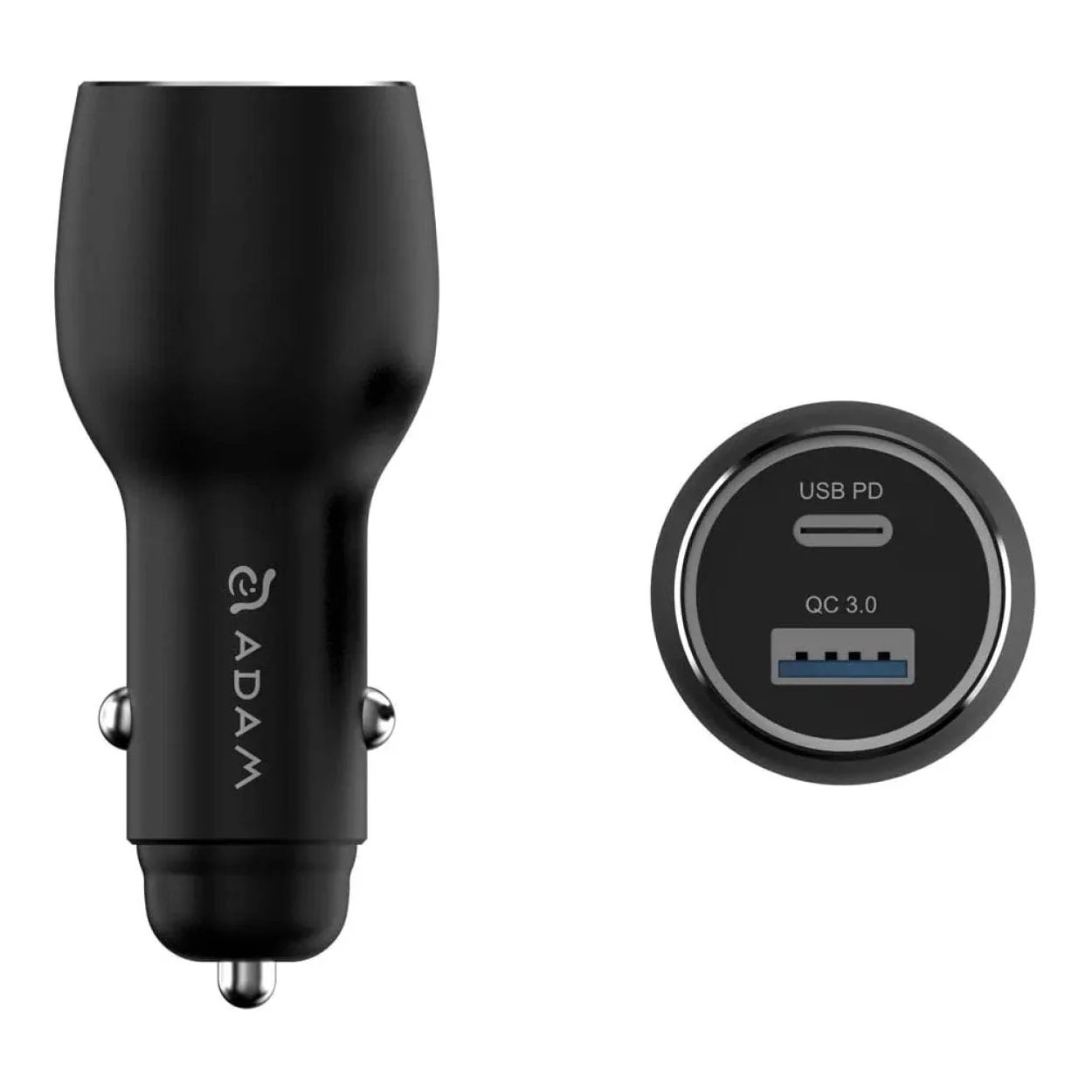 Adam Elements OMNIA C1 Pro 2-in-1 83W Universal Car Charger Black APAADC1PROBK - Image 3