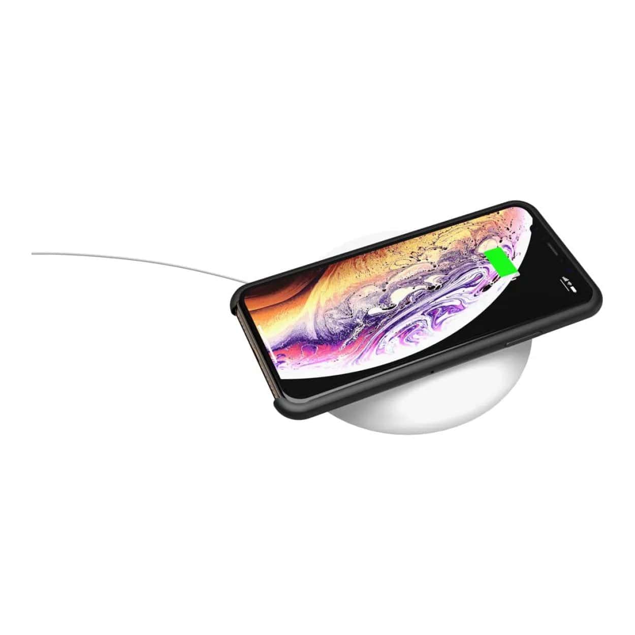 Adam Elements OMNIA Q 10W Wireless Qi LED Charger White APAADQWH - Image 3