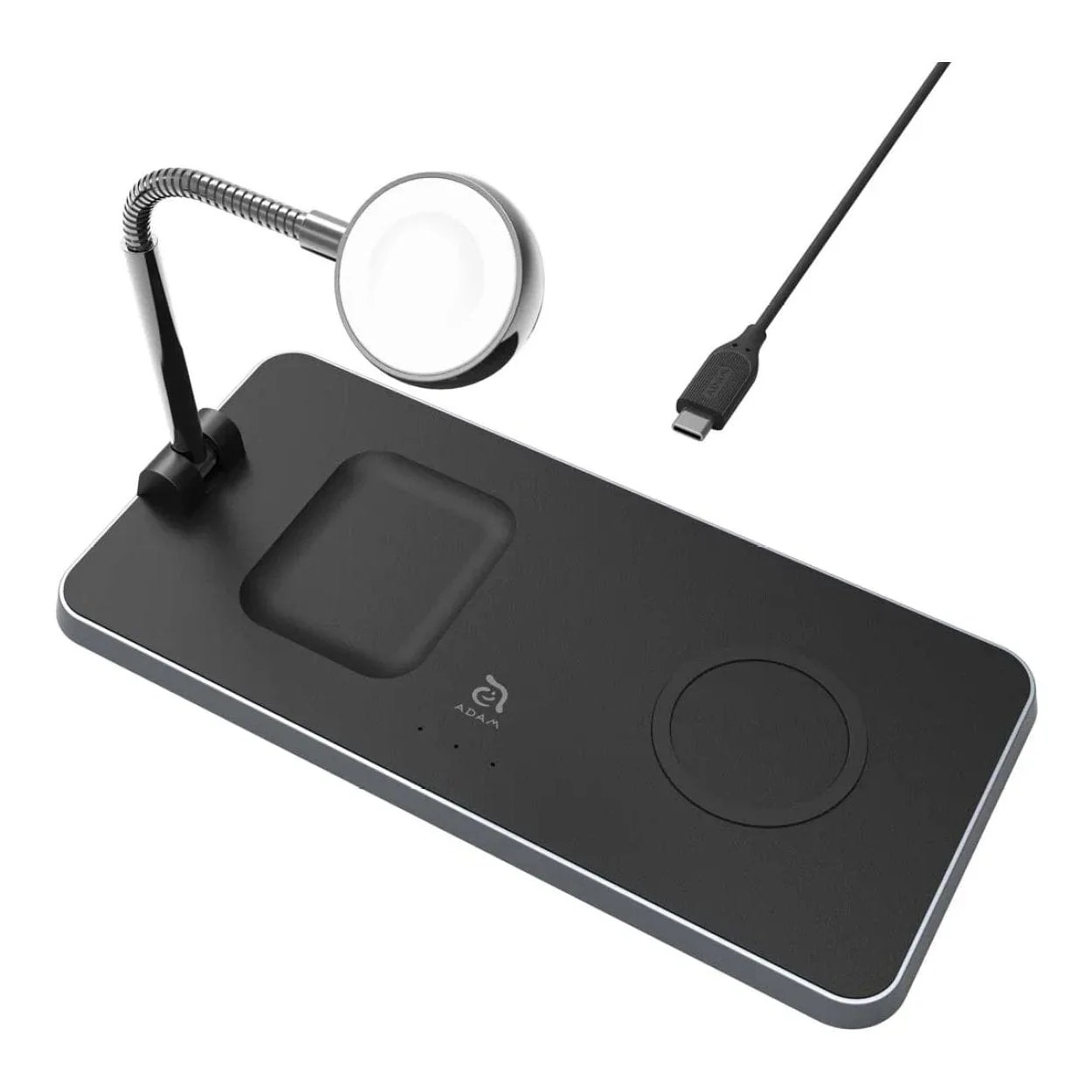 Adam Elements OMNIA Q3 3-in-1 Wireless Charging Station Black APAADQ3BK - Image 2