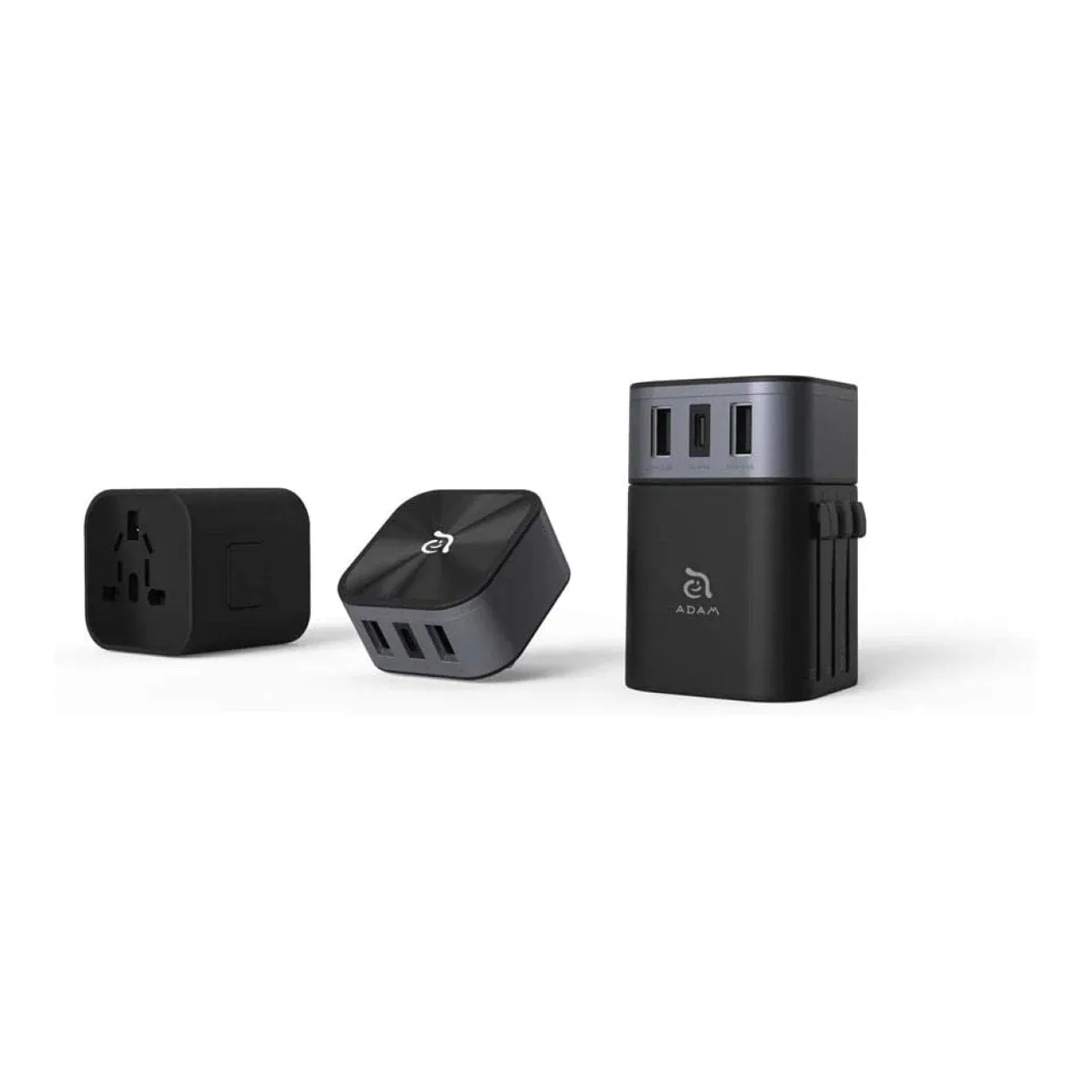 Adam Elements OMNIA T3 Universal Travel Charging Adapter Black APAADT3BK - Image 4