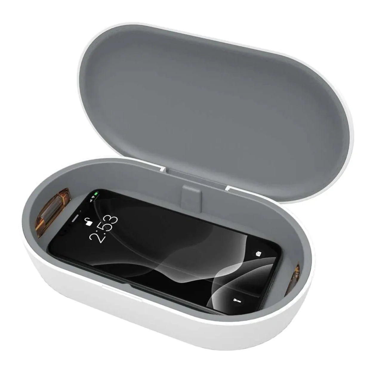 Adam Elements OMNIA UVC+ UV Ozone Sterilizer Box with Fast Wireless Charger White - Image 2