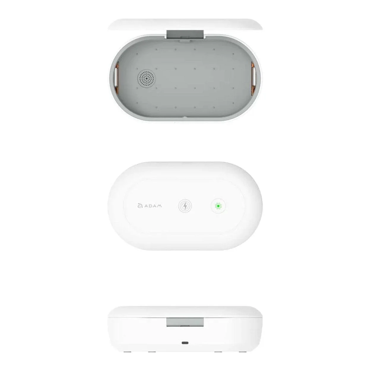 Adam Elements OMNIA UVC+ UV Ozone Sterilizer Box with Fast Wireless Charger White - Image 6