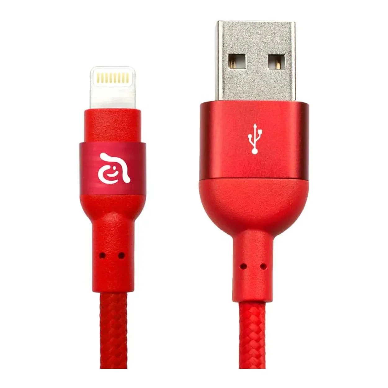 Adam Elements PeAk II Type-A to Lightning Braided Cable 20cm Red ACBAD20MBFRPRD - Image 2