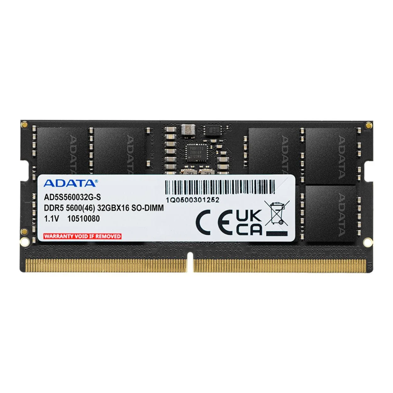 ADATA 16GB 5600MHz DDR5 ECC SO-DIMM Memory Module AD5S560016G-S - Image 3
