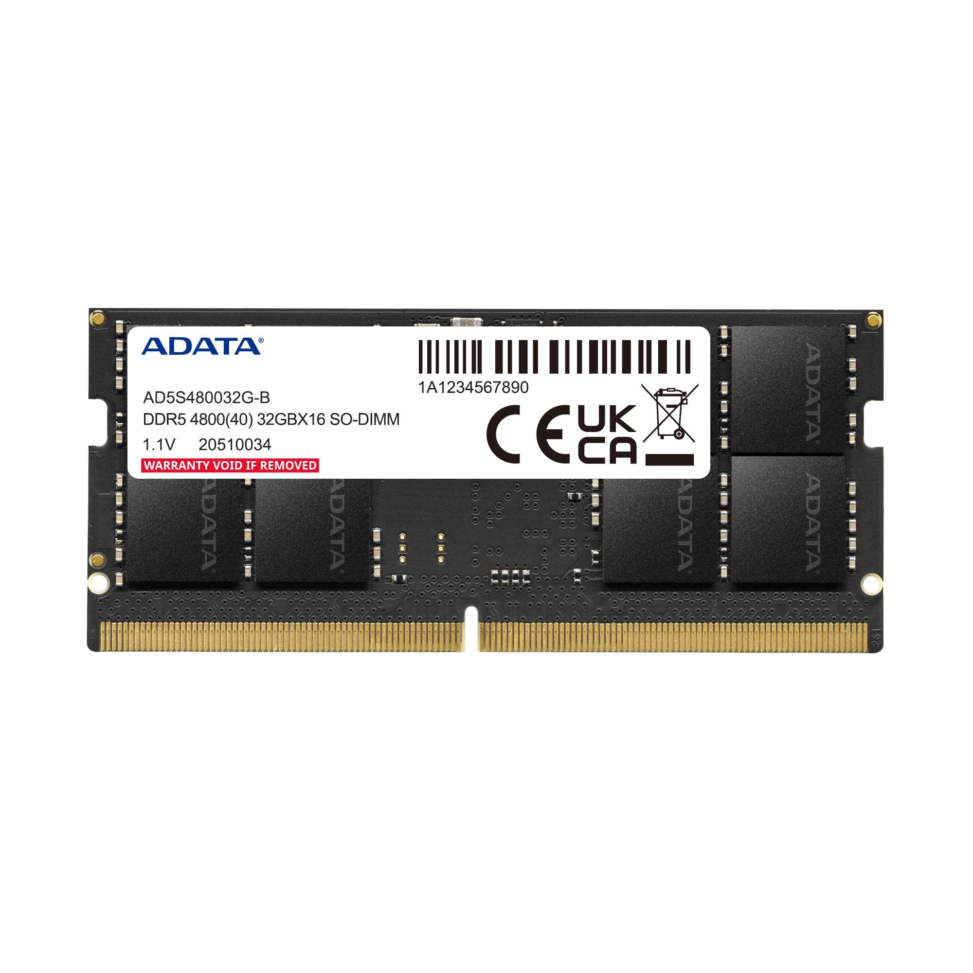 ADATA AD5S480032G-B Memory Module 32GB DDR5 4800MHz - Image 2