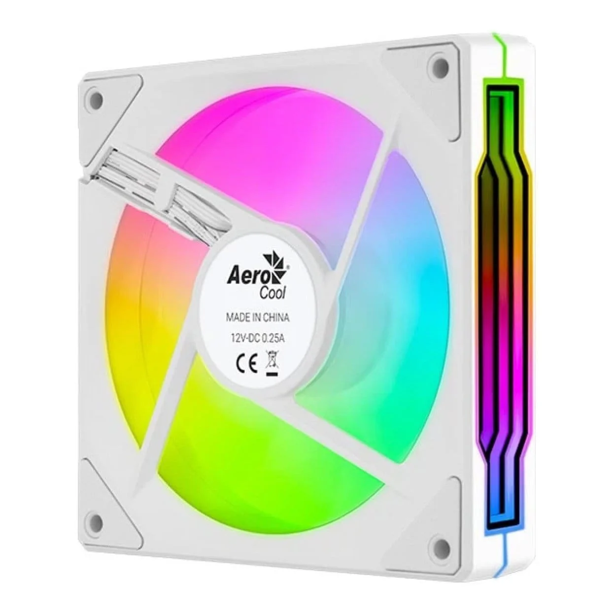 Aerocool Phantom M-3 120mm Infinity Mirror ARGB Fan - White PM3-120 PWN ARGB-W - Image 2