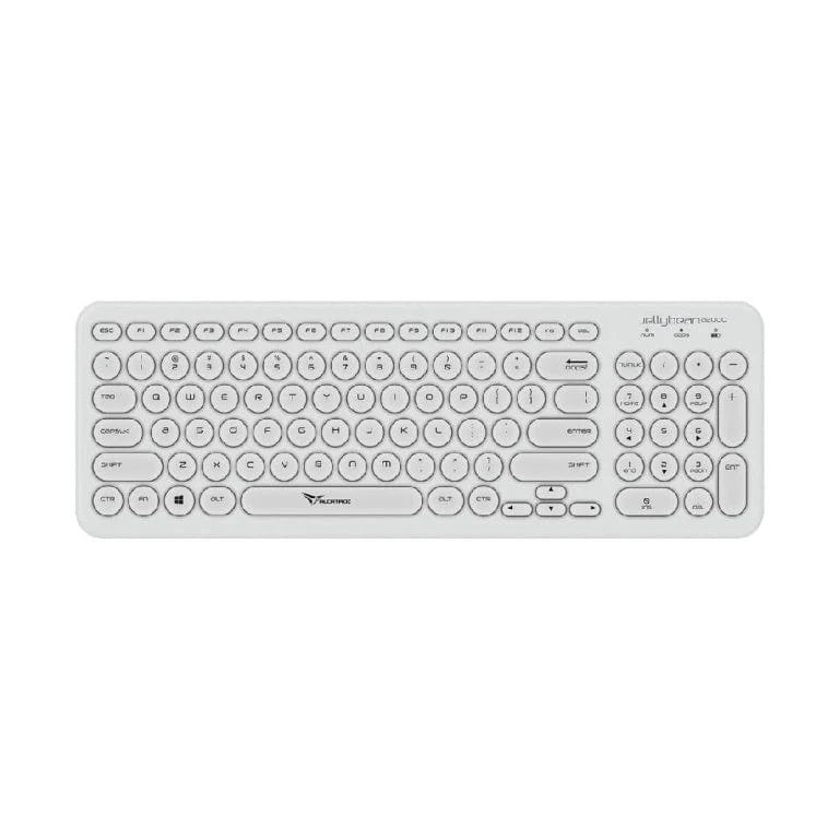 Alcatroz A2000 Jellybean Wireless Keyboard and Mouse Combo White A2000WW - Image 2