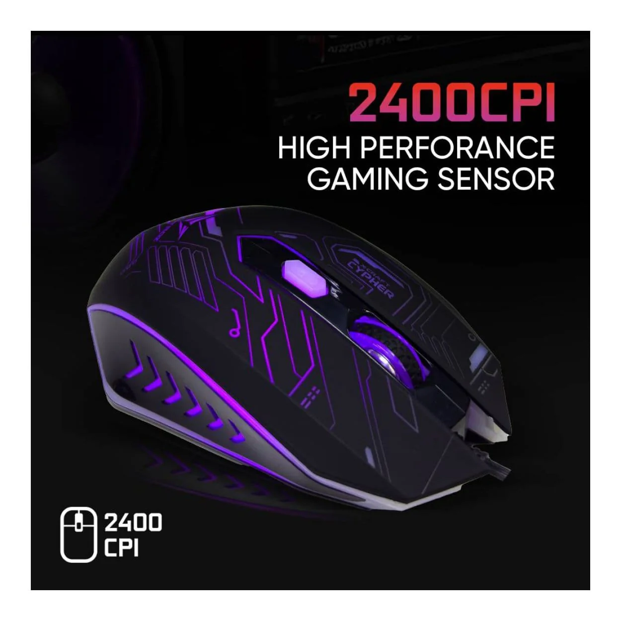 Alcatroz X-Craft Classic Wired Gaming Mouse Crypto XCRAFTCRYPTO - Image 3