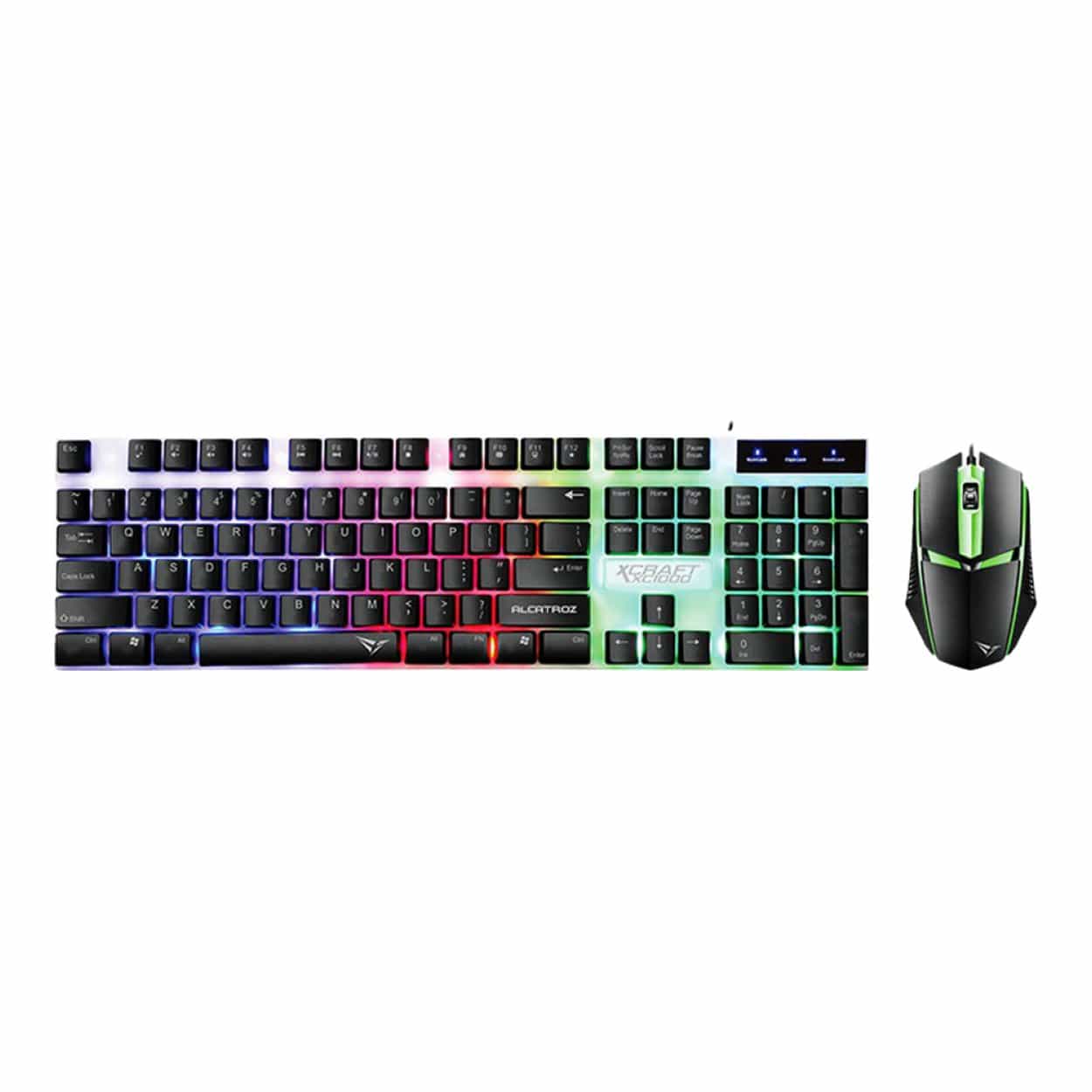 Alcatroz X-Craft XC 1000 Gaming USB Wired Keyboard and Mouse Combo Black XC1000BLK - Image 2