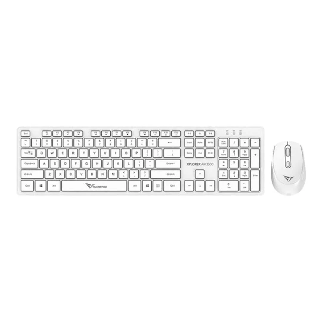 Alcatroz Xplorer Air 3300 Wireless Keyboard and Mouse Combo White XPLORERAIR3300WHT