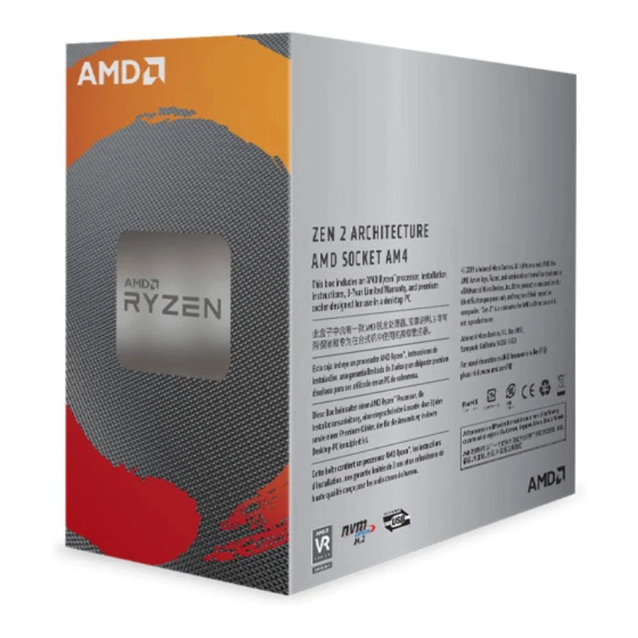 AMD Ryzen 5 3400G CPU - 4-core Socket AM4 3.7GHz Processor YD3400C5FHSBX - Image 2