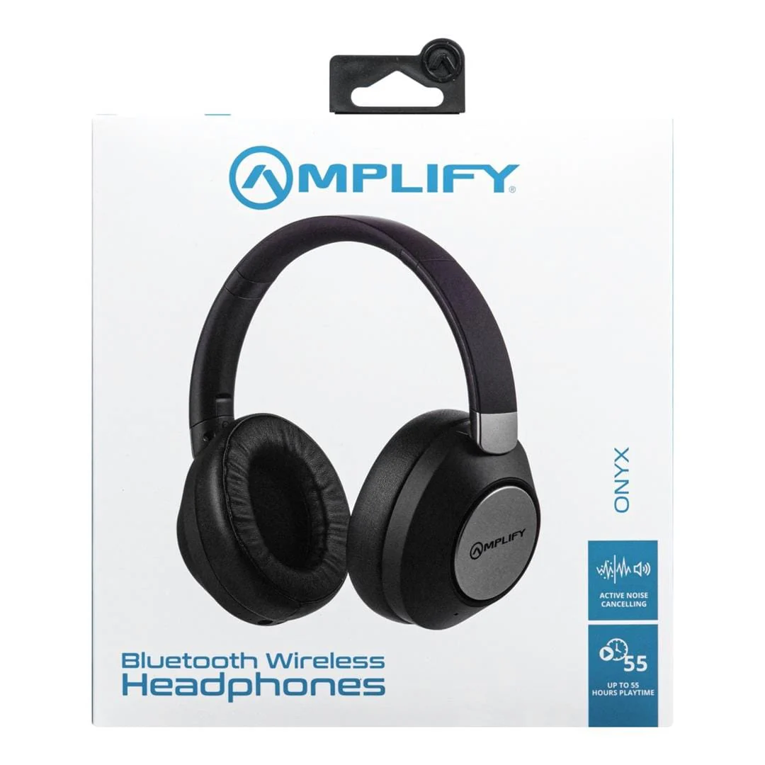 Amplify Onyx ANC Wireless Headset Black AM-2108-BK