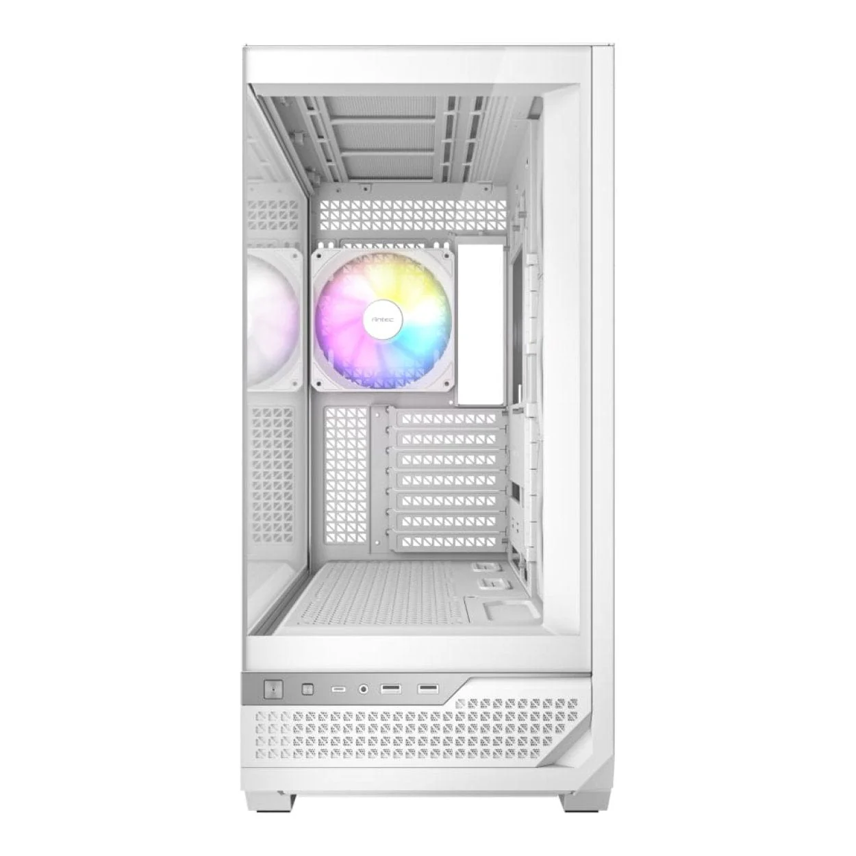 Antec C7 ARGB ATX Mid Tower Gaming PC Case White - Image 3