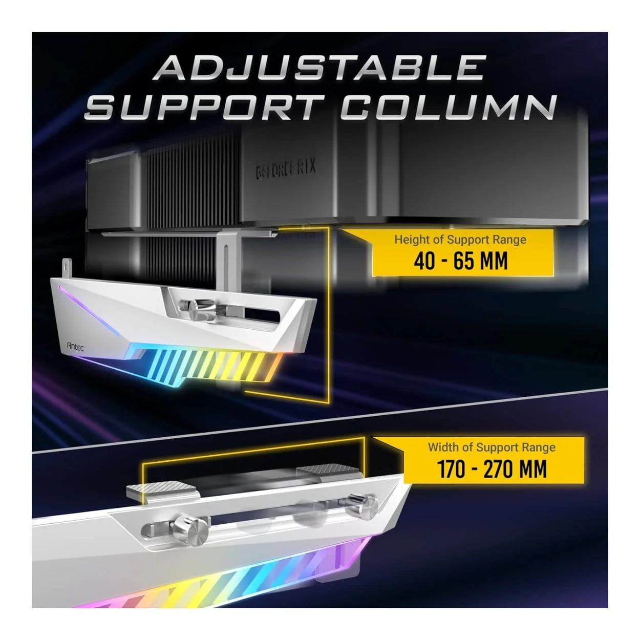 Antec Dagger GPU Support Bracket AT-HGPUH-ARGB-BK - Image 4