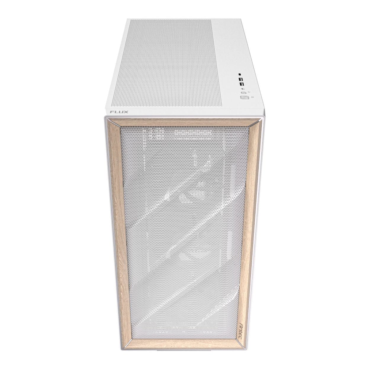 Antec FLUX Mid-Tower E-ATX Gaming PC Case White - Image 2