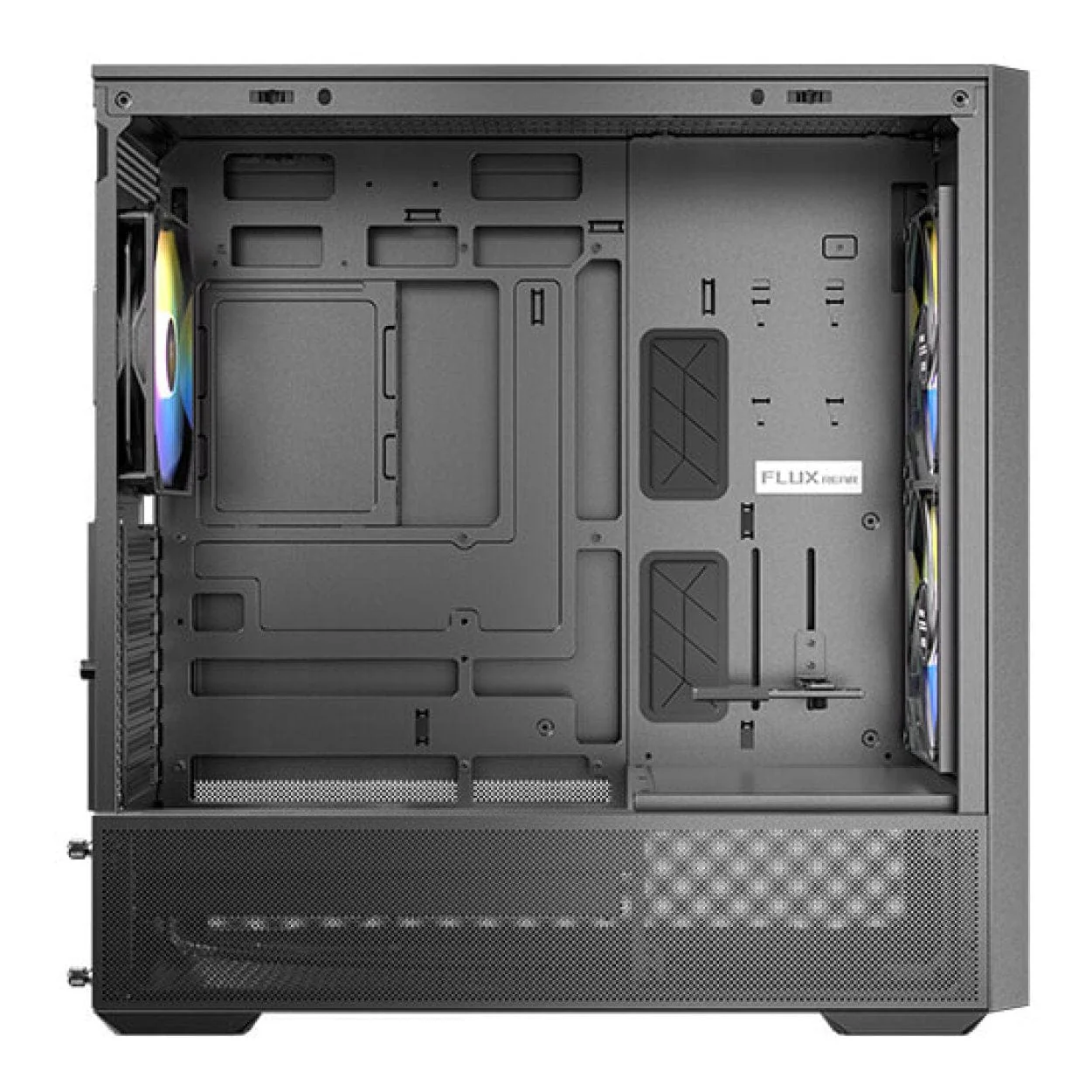 Antec FLUX Rear ARGB ATX Mid Tower Black Gaming PC Case - Image 6