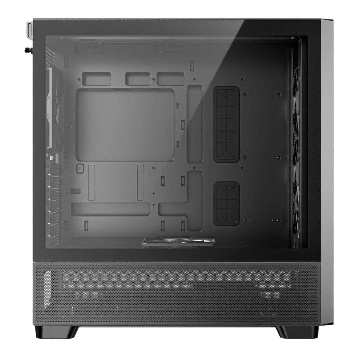 Antec Flux Wood Mid Tower ATX Gaming PC Case Black - Image 3