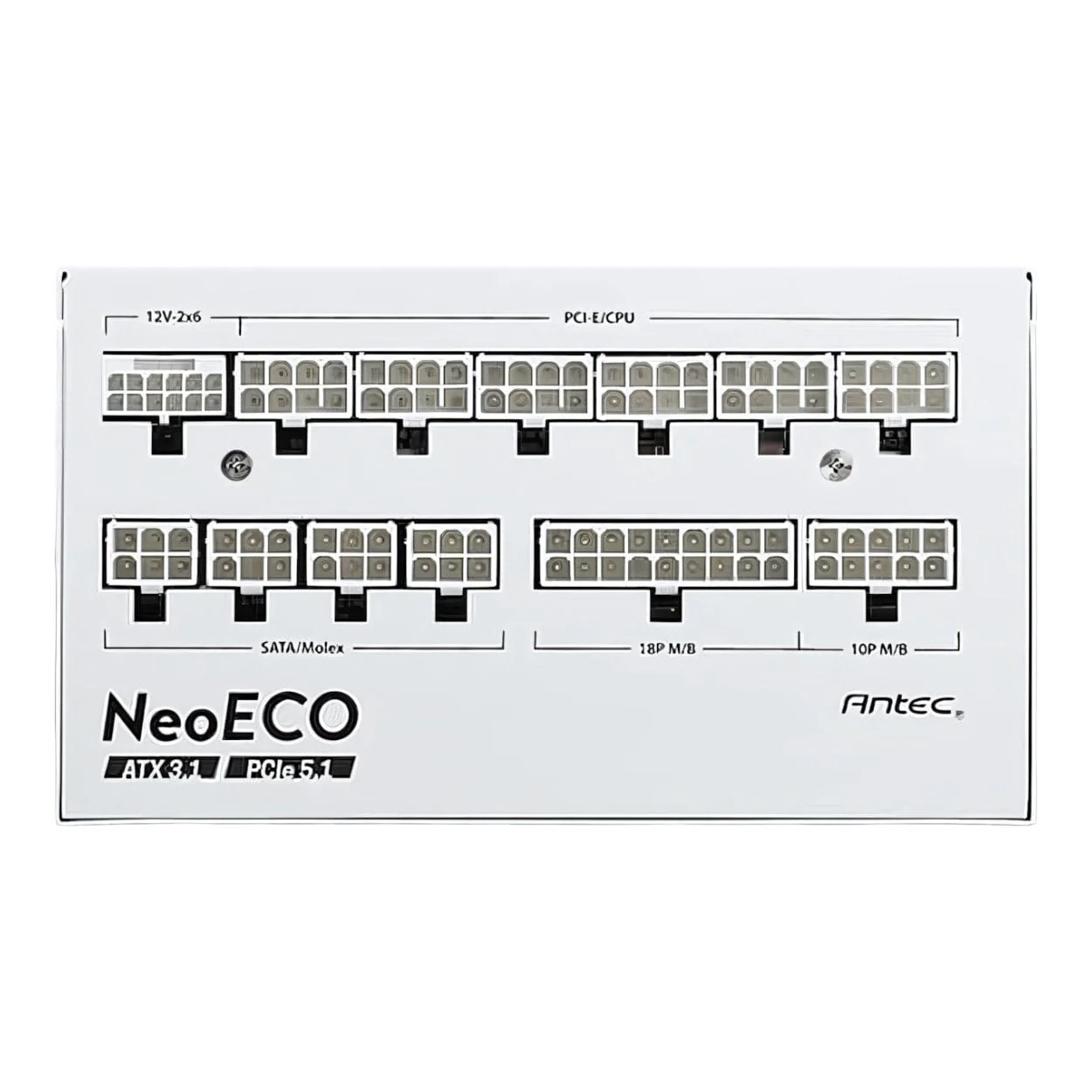 Antec NeoEco 1000W Gen5 80 Plus Gold Fully Modular Power Supply - White - Image 6