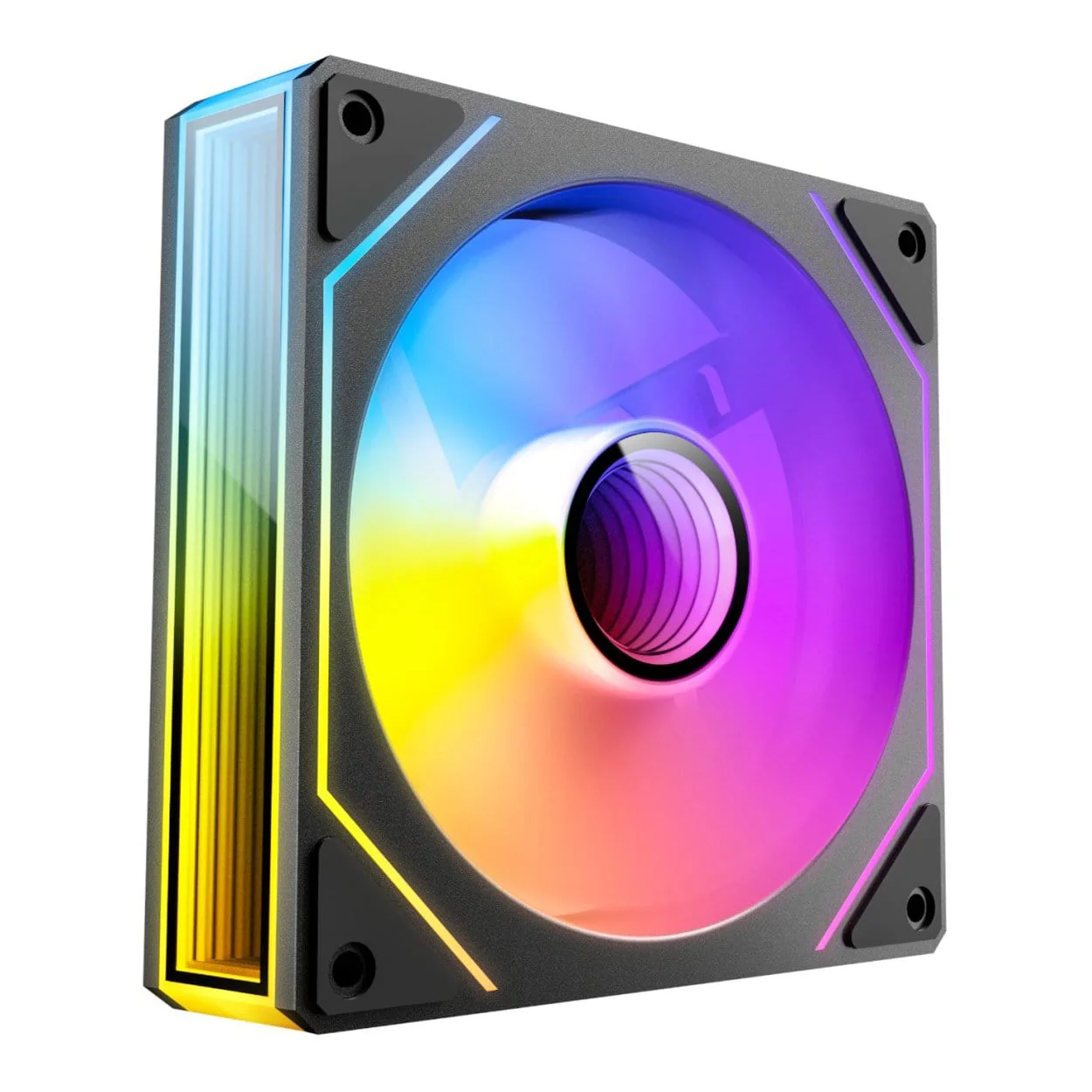 Antec Vision PWM 120mm ARGB Reverse Infinity Mirror Case Fan Black 3-pack - Image 3