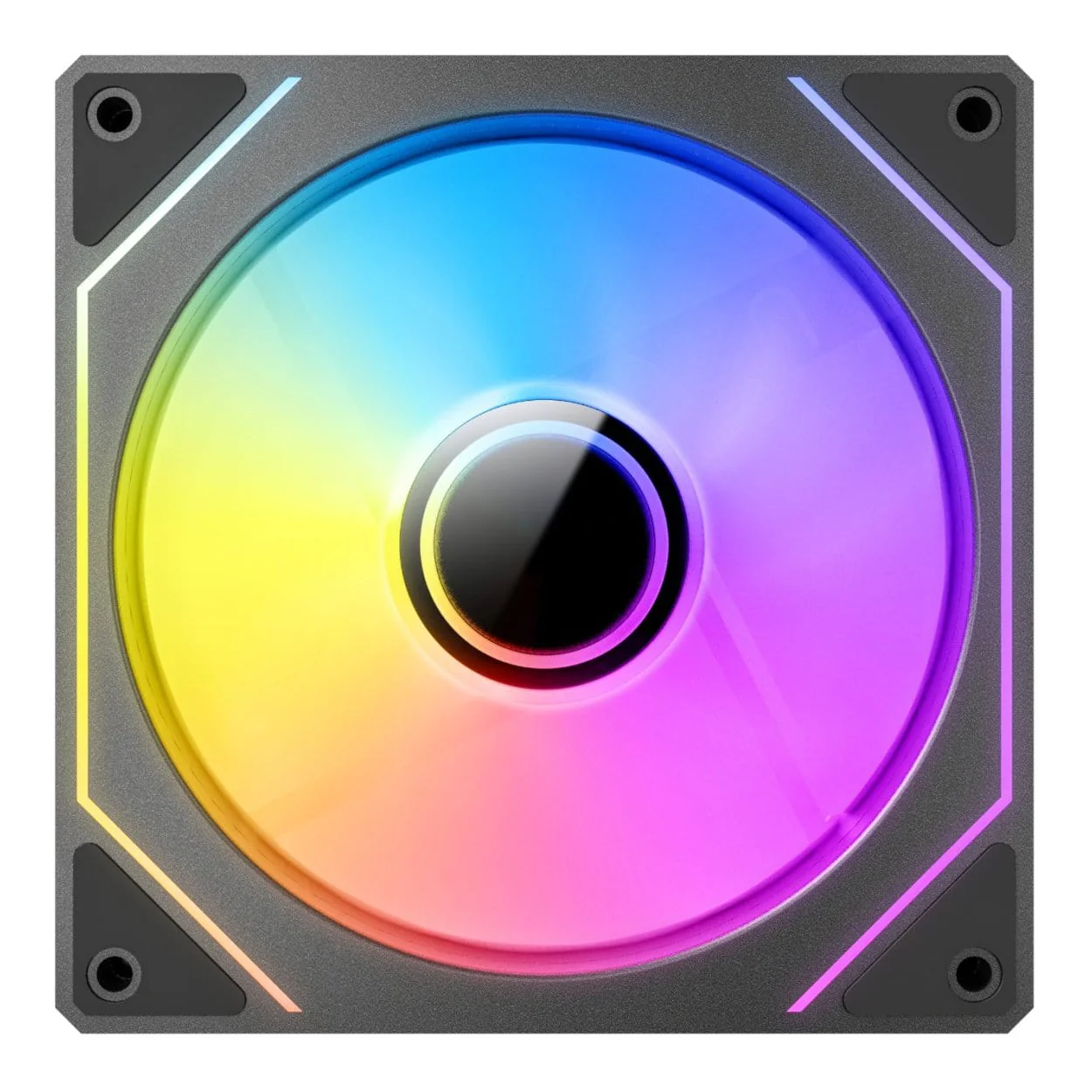 Antec Vision PWM 120mm ARGB Reverse Infinity Mirror Case Fan Black 3-pack - Image 4