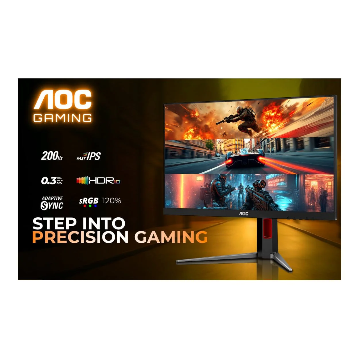 AOC 27G4H 27-inch 1920 x 1080p FHD 16:9 200Hz 0.3ms LED IPS Gaming Monitor - Image 16