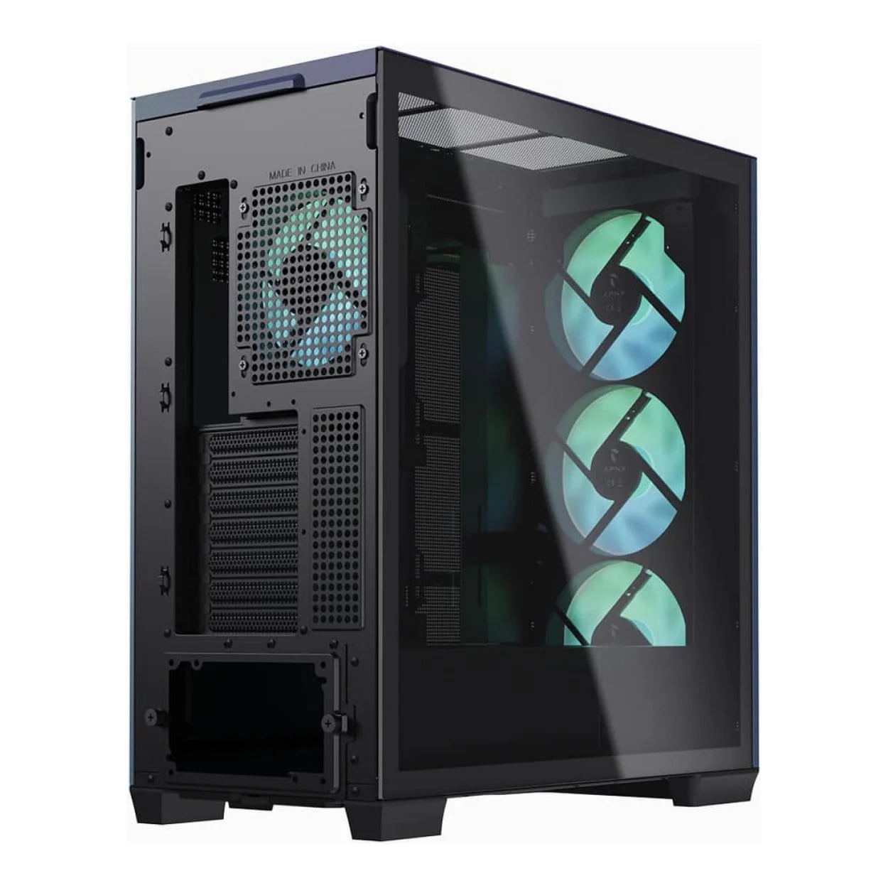 APNX C1-R ChromaFlair ATX Mid Tower PC Case C1-R-CF-V1 - Image 5