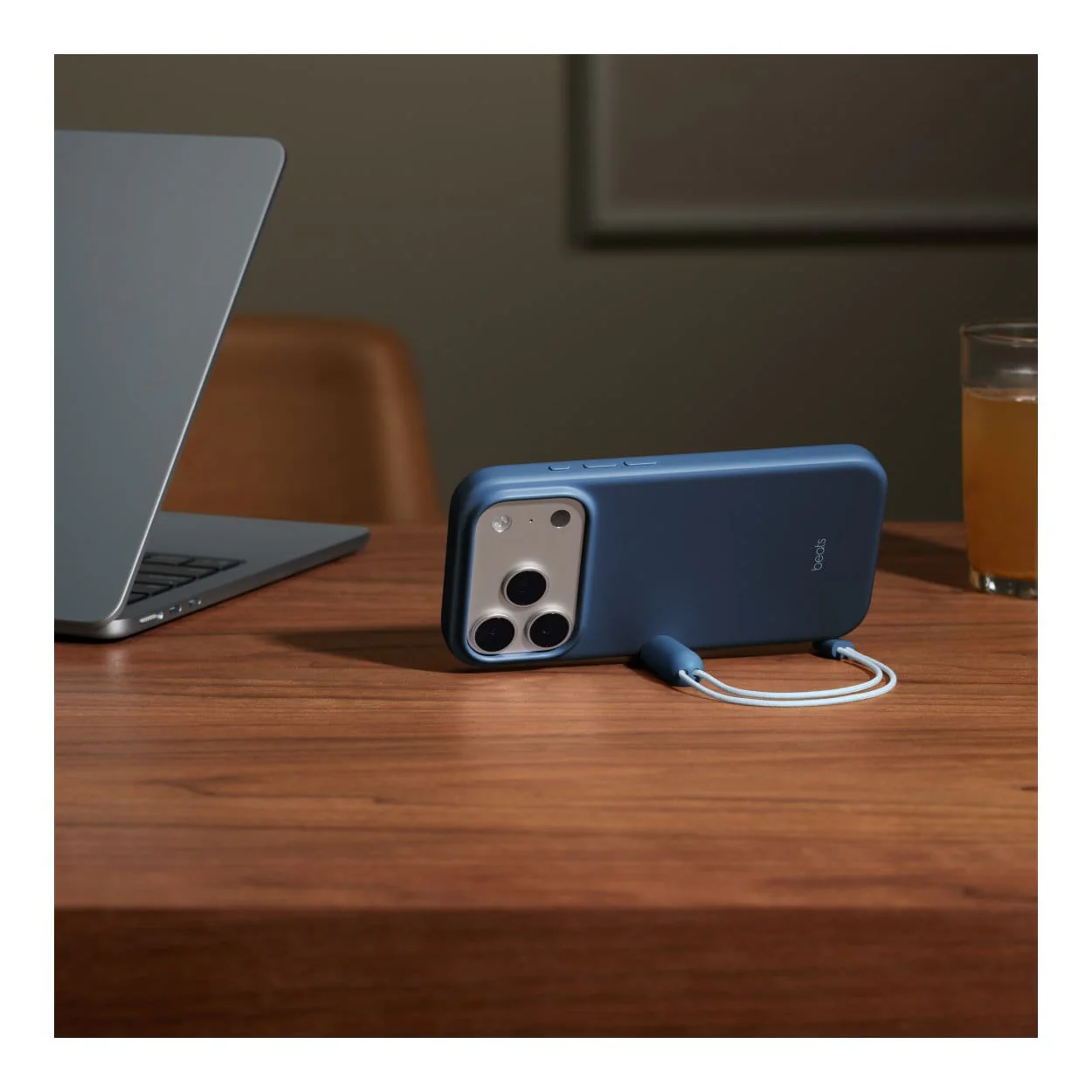 Apple Beats iPhone 17 Pro Kickstand Bedrock Blue Case with MagSafe and Camera Control MGTP4LL/A - Image 5