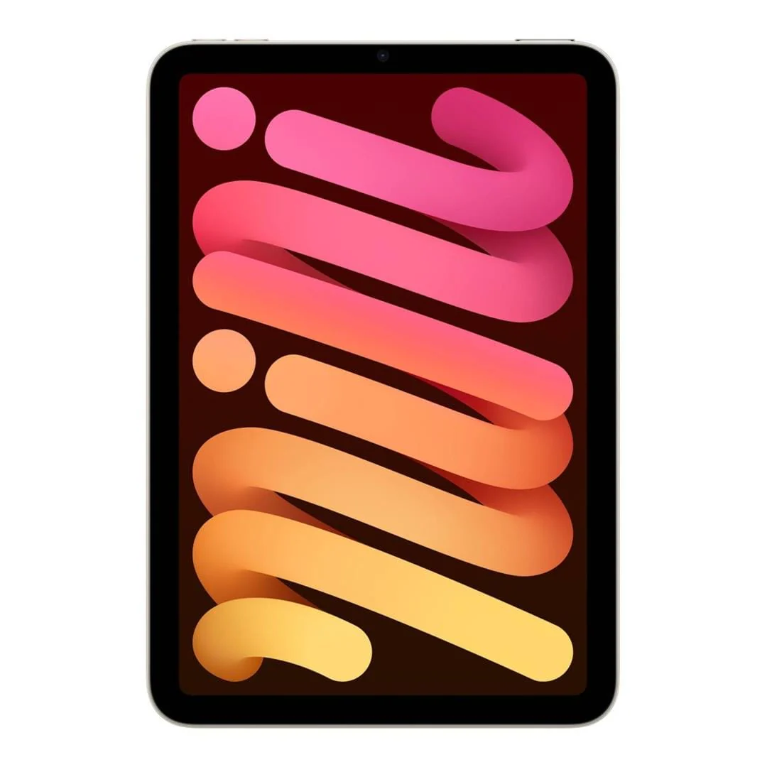 Apple iPad mini 8.3-inch Tablet - Apple A17 Pro 128GB ROM 8GB RAM Wi-Fi 5G LTE iPadOS 18 Starlight MXPQ3QA/A