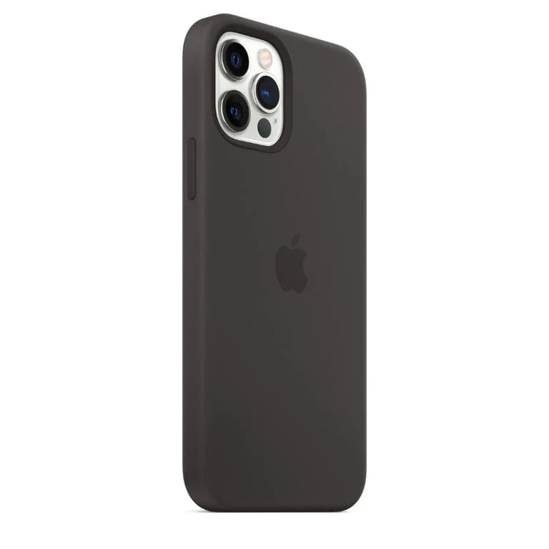 Apple iPhone 12 Pro Black Silicone Case with MagSafe Support - Image 3