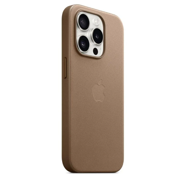Apple iPhone 15 Pro FineWoven Taupe Case with MagSafe Support - Image 3