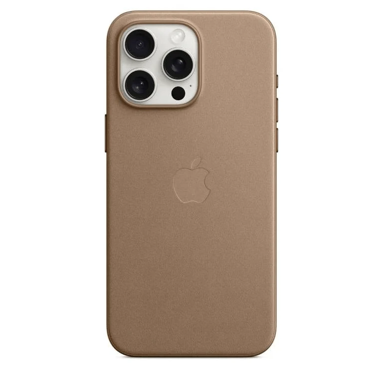 Apple iPhone 15 Pro Max FineWoven Taupe Case with MagSafe Support