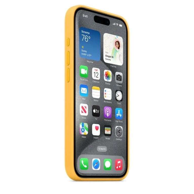 Apple iPhone 15 Pro Sunshine Silicone Case with MagSafe Support - Image 2
