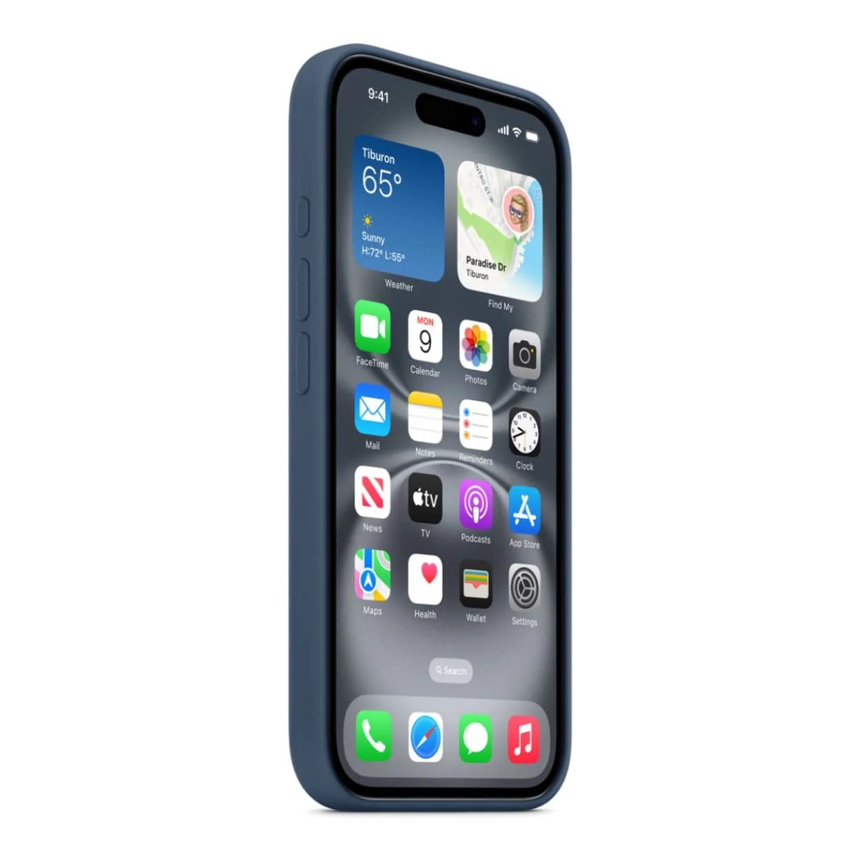 Apple iPhone 16 Denim Silicone Case with MagSafe Support - Image 2