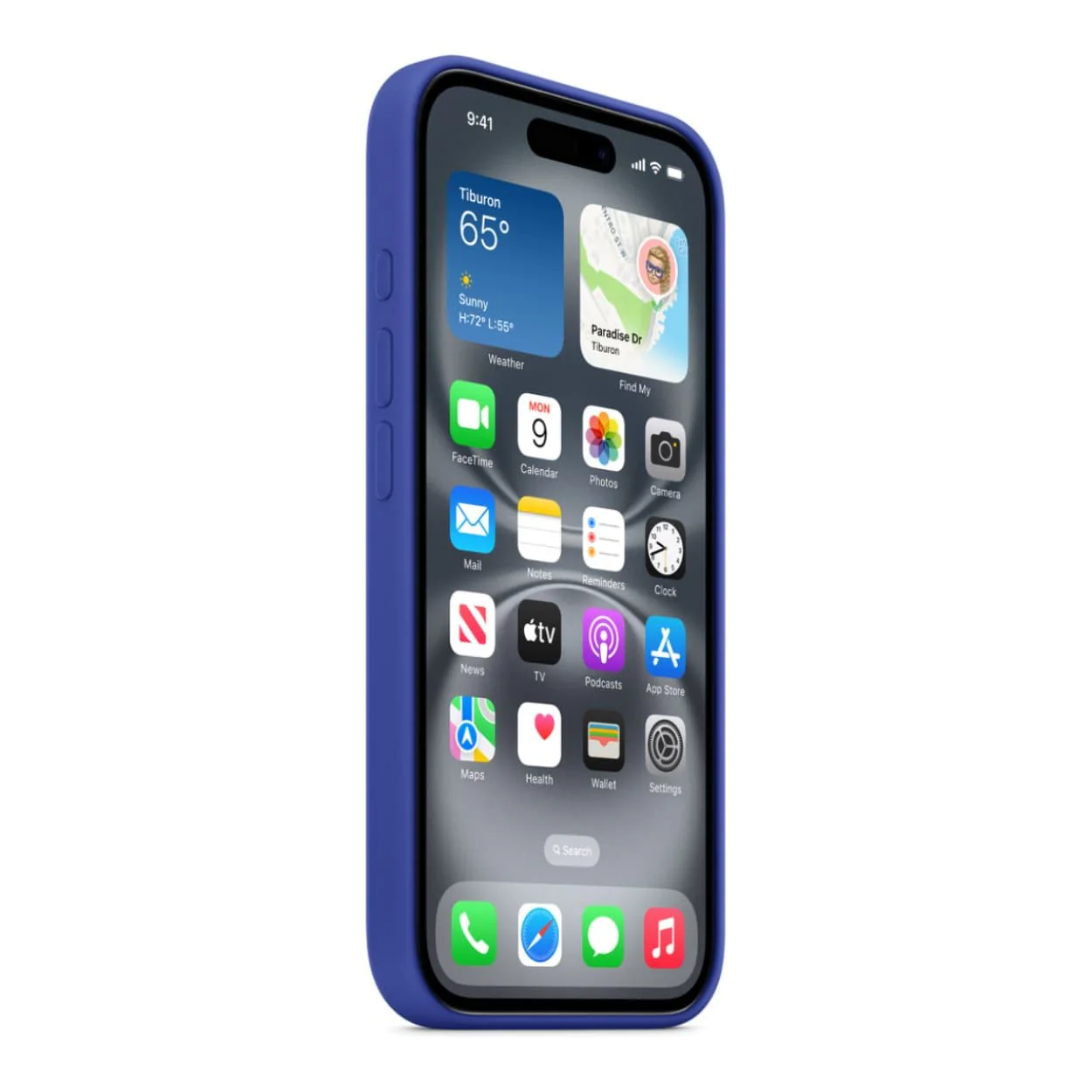 Apple iPhone 16 Ultramarine Silicone Case with MagSafe Support - Image 2