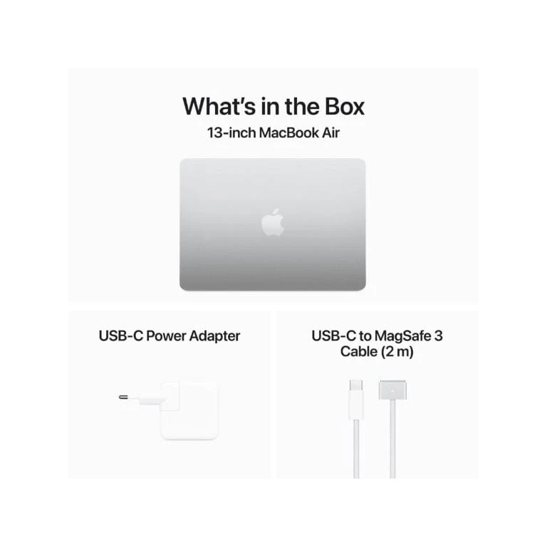Apple MacBook Air 13.6-inch Retina Laptop - Apple M3 512GB SSD 16GB RAM macOS Silver - Image 5