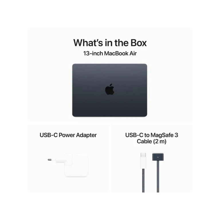 Apple MacBook Air 13.6-inch Retina Laptop - Apple M3 512GB SSD 8GB RAM macOS Midnight - Image 5