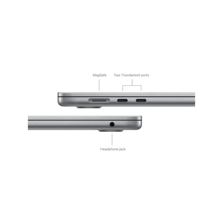 Apple MacBook Air 15.3-inch Retina Laptop - Apple M3 256GB SSD 8GB RAM macOS Space Grey - Image 4