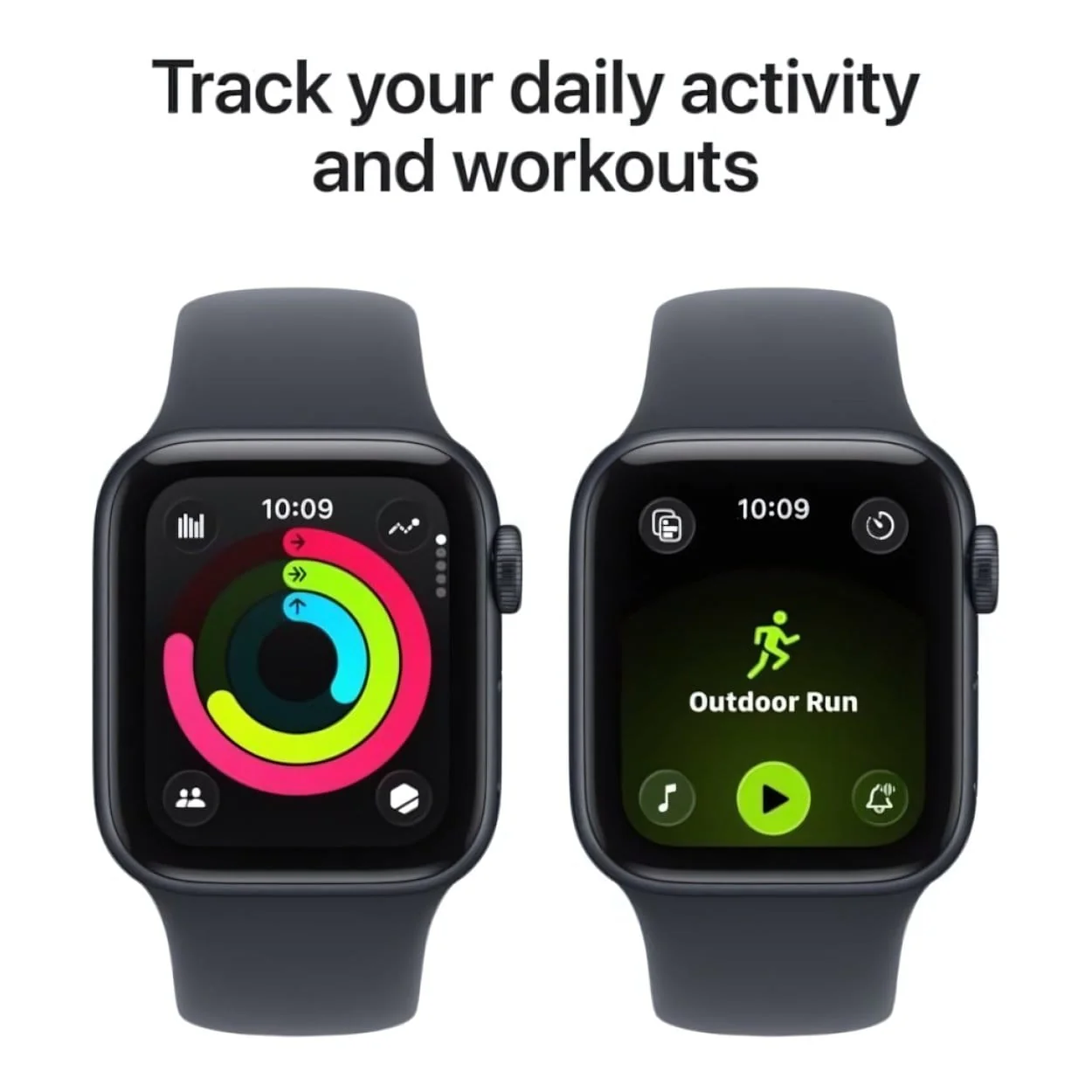 Apple Watch SE 3 GPS Cellular 40mm Midnight Aluminium Case with Midnight Sport Band S/M MEP94AF/A - Image 3