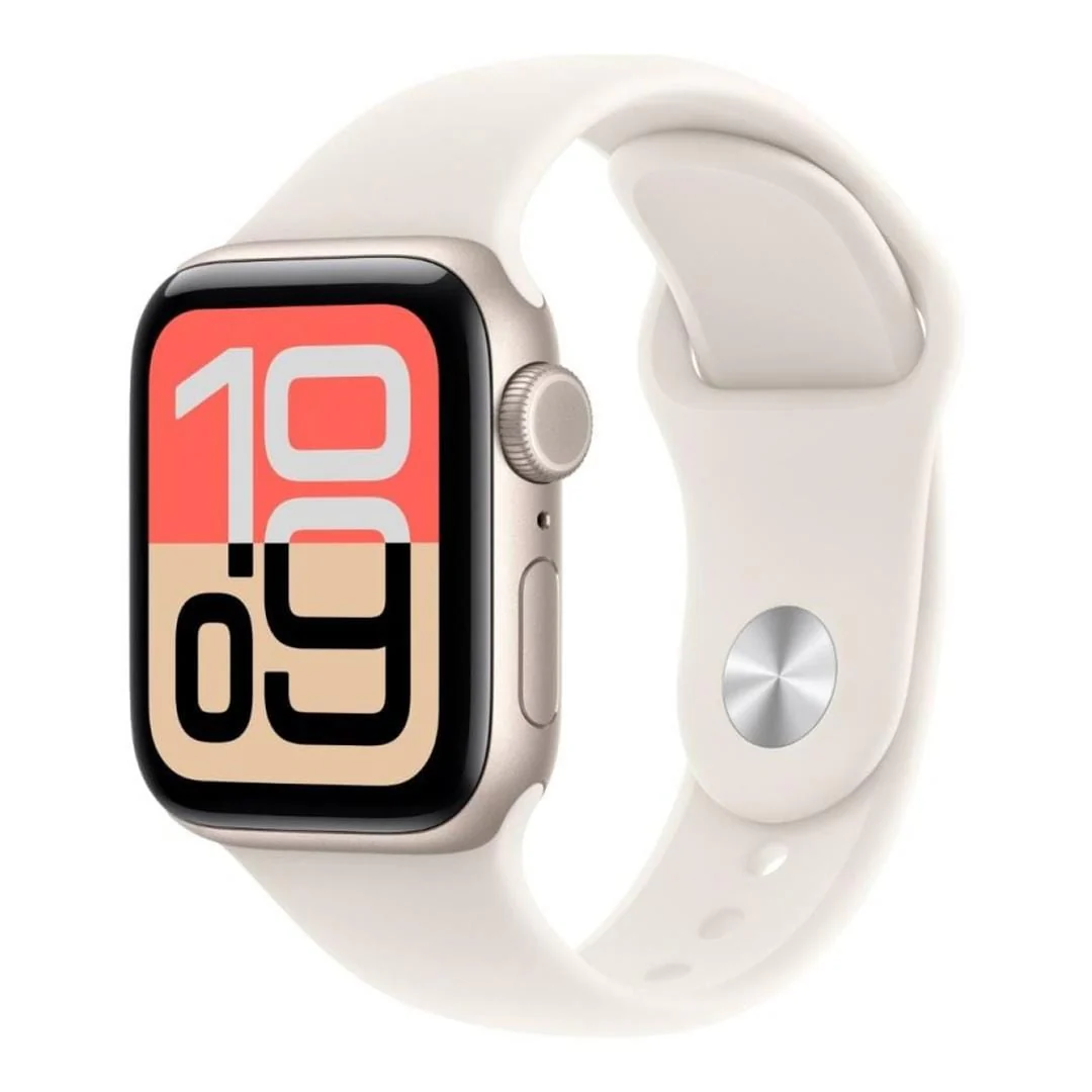 Apple Watch SE 3 GPS + Cellular 40mm Starlight Aluminium Case with Starlight Sport Band S/M MEP64AF/A