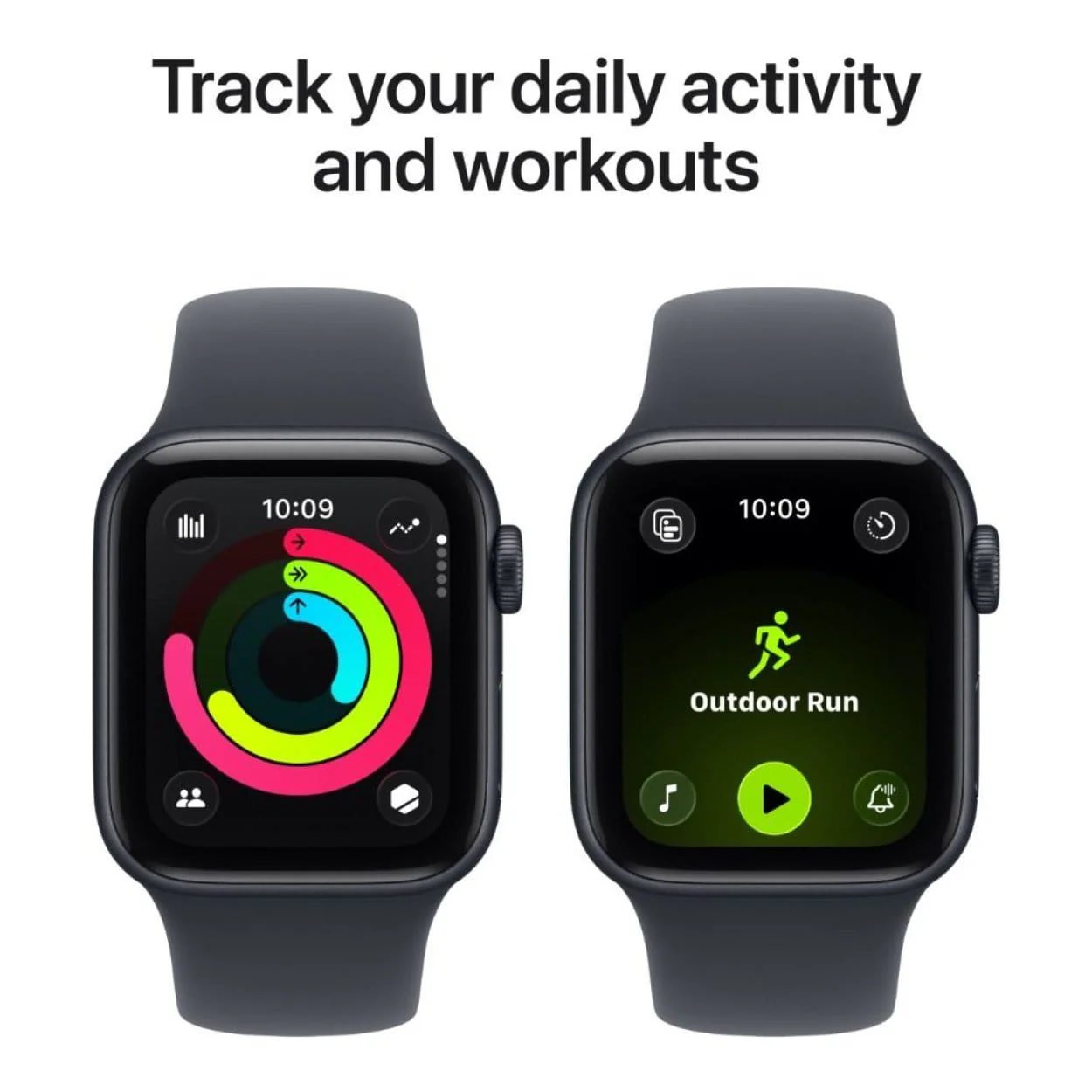 Apple Watch SE 3 GPS + Cellular 44mm Midnight Aluminium Case with Midnight Sport Band M/L - Image 3
