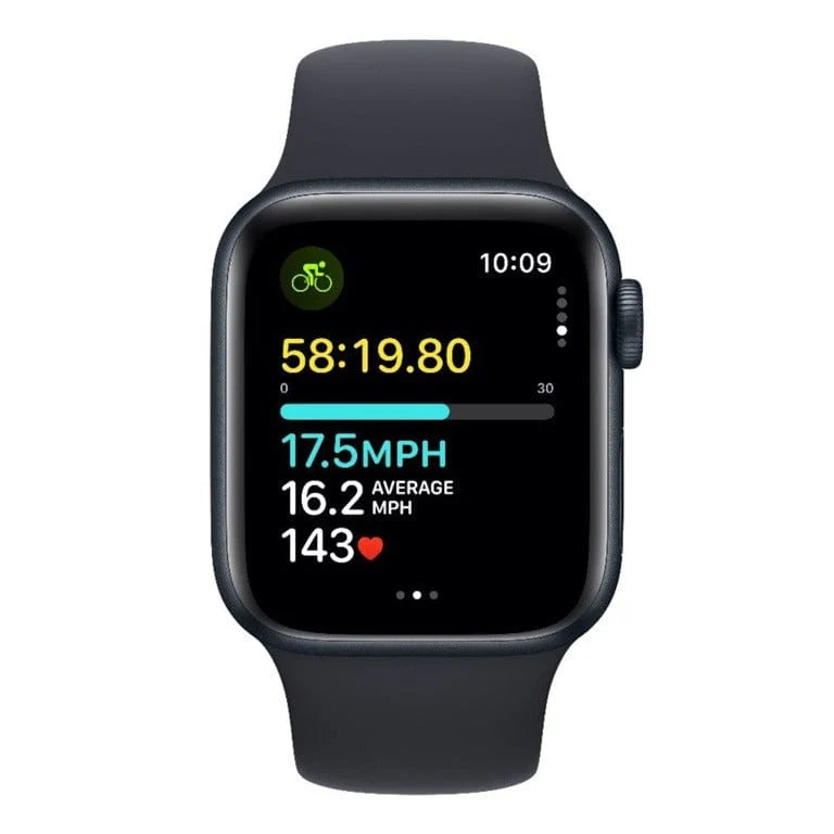 Apple Watch SE GPS 4G 40mm Midnight Aluminium with Midnight Sport Band S/M - Image 5