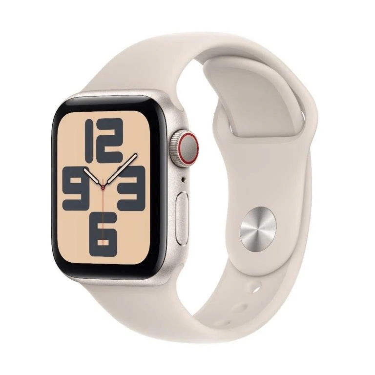 Apple Watch SE GPS 4G 40mm Starlight Aluminium with Starlight Sport Band S/M