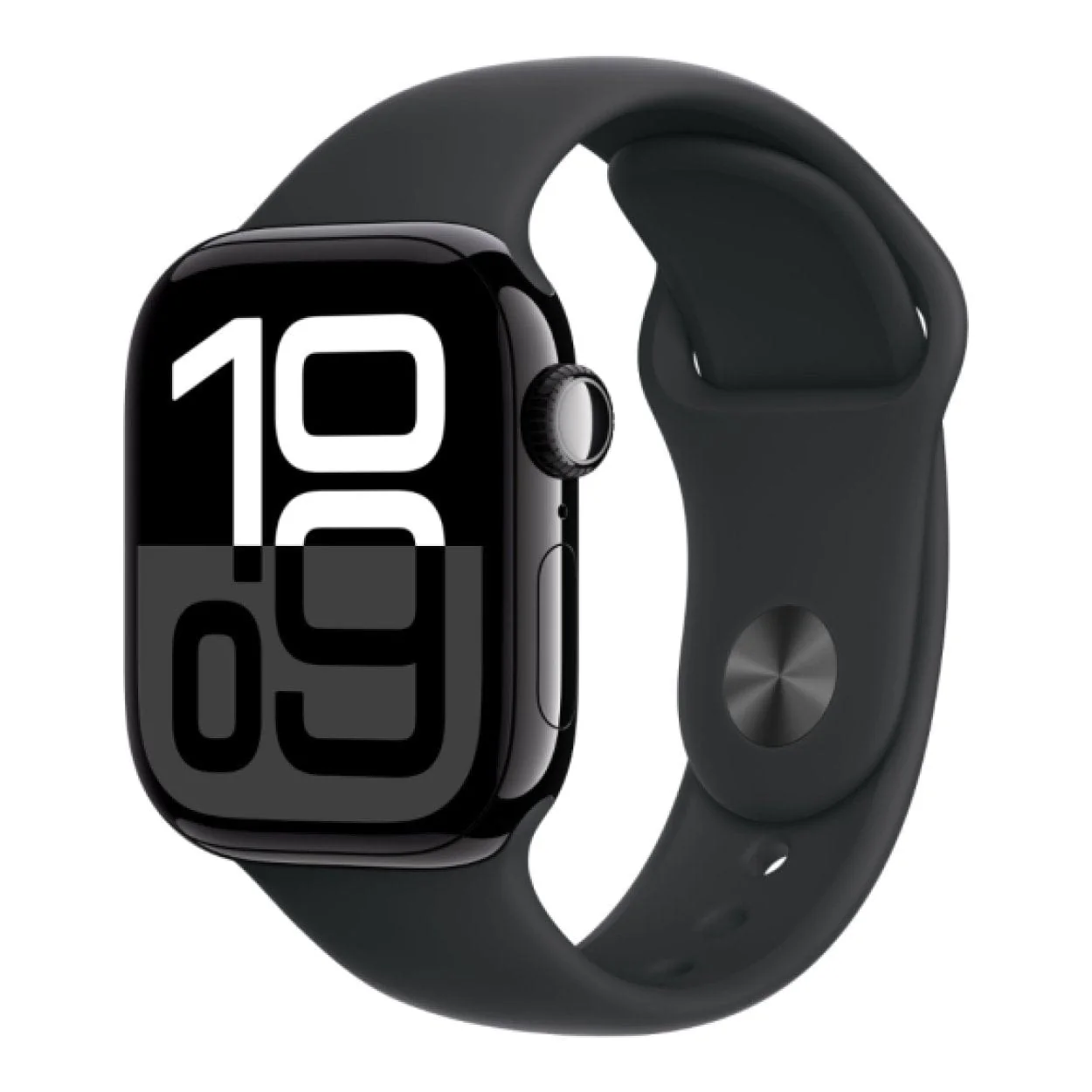 Apple Watch Series 10 GPS LTE 42mm Jet Black Aluminium Case with Black Sport Band - Small/Medium MWX63QA/A - Image 2