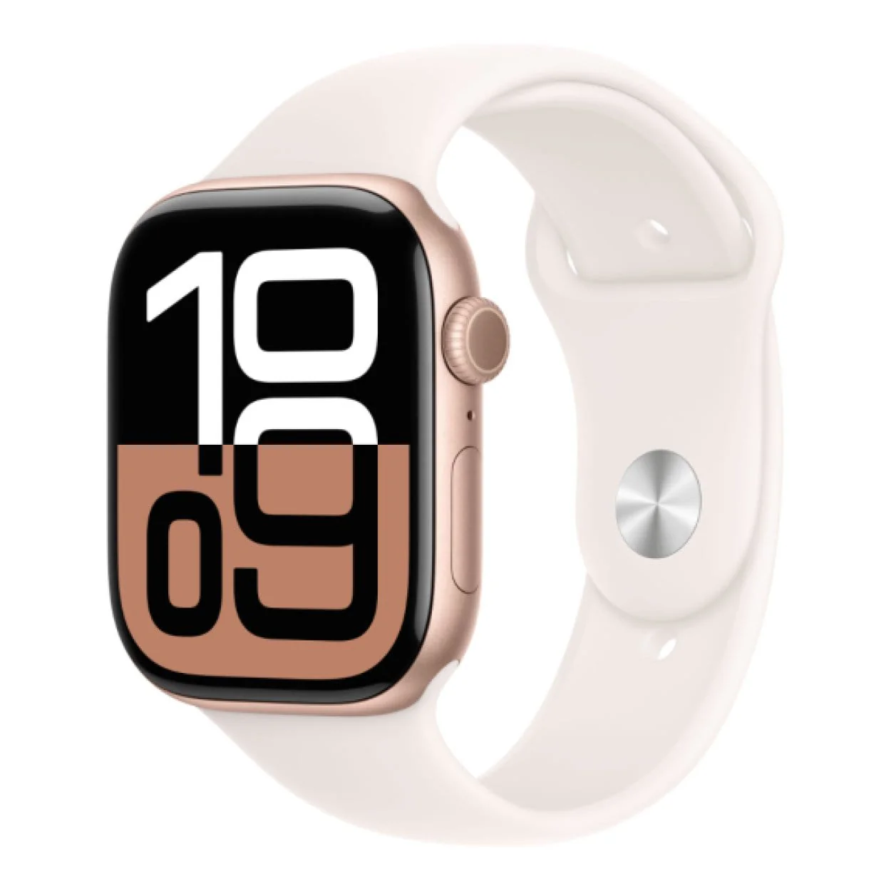 Apple Watch Series 10 GPS LTE 46mm Rose Gold Aluminium Case with Light Blush Sport Band - Small/Medium MWY63QA/A - Image 2